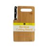Bamboo Cutting Board with Built-In Knife